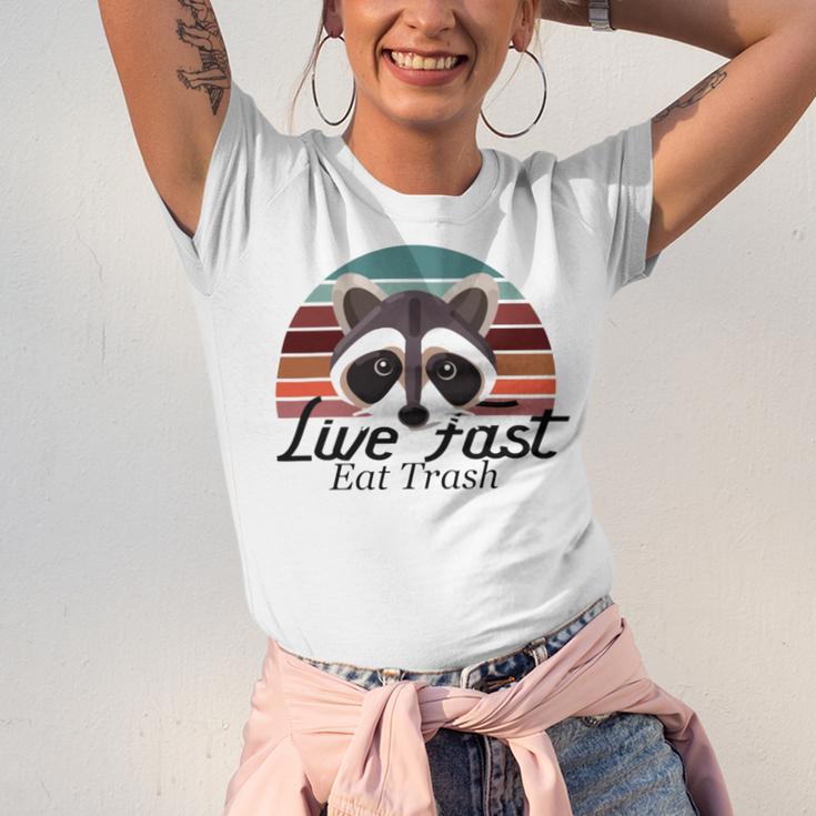 Live Fast Eat Trash 790 Shirt Unisex Jersey Short Sleeve Crewneck Tshirt