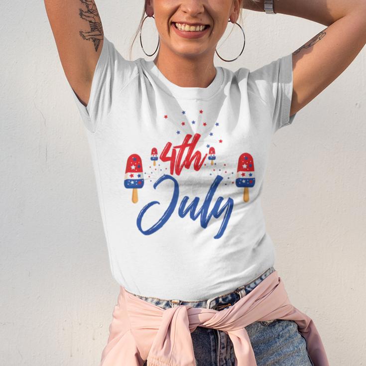 Memorial Day 4Th Of July Holiday Patriotic Ice Cream V2 Unisex Jersey Short Sleeve Crewneck Tshirt