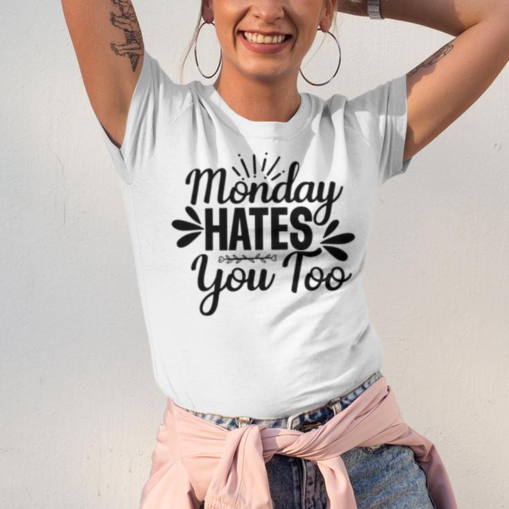 Monday Hates You Too 87 Trending Shirt Unisex Jersey Short Sleeve Crewneck Tshirt