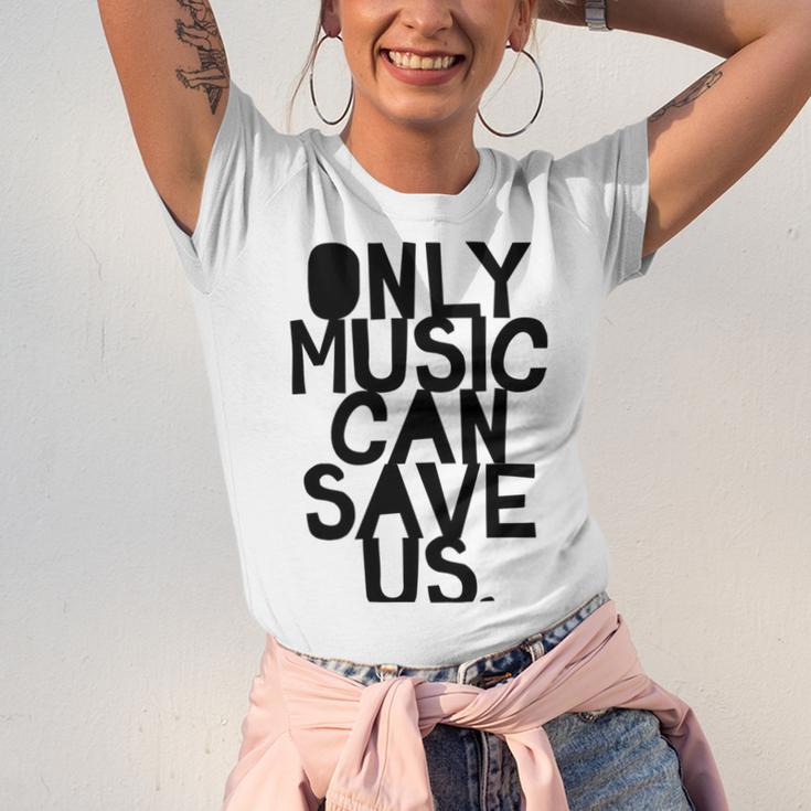 Only Music Can Save Us Unisex Jersey Short Sleeve Crewneck Tshirt