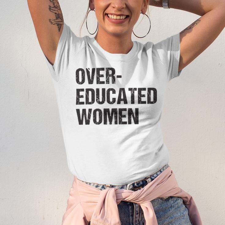 Over Educated Women V2 Unisex Jersey Short Sleeve Crewneck Tshirt