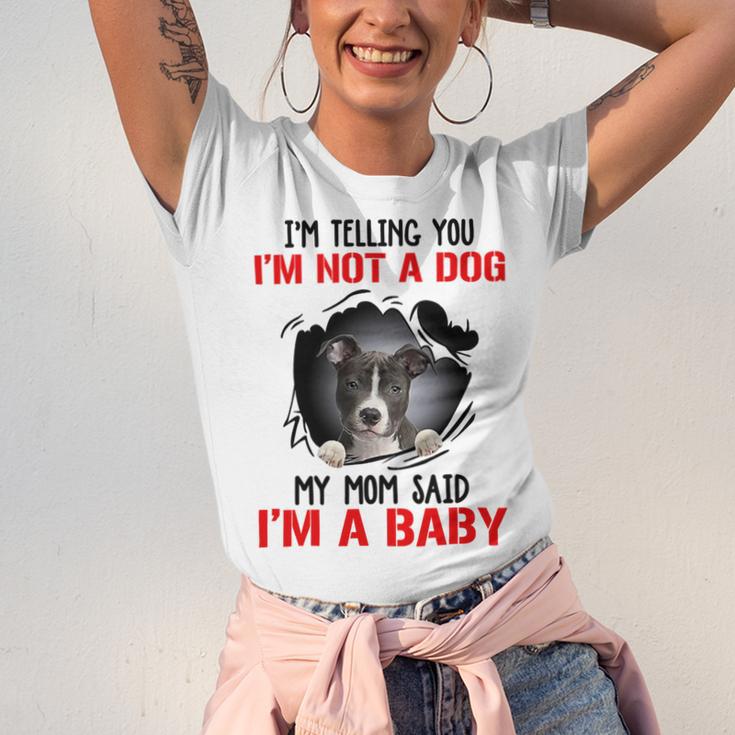 Pitbull Im Telling You Im Not A Dog 789 Shirt Unisex Jersey Short Sleeve Crewneck Tshirt