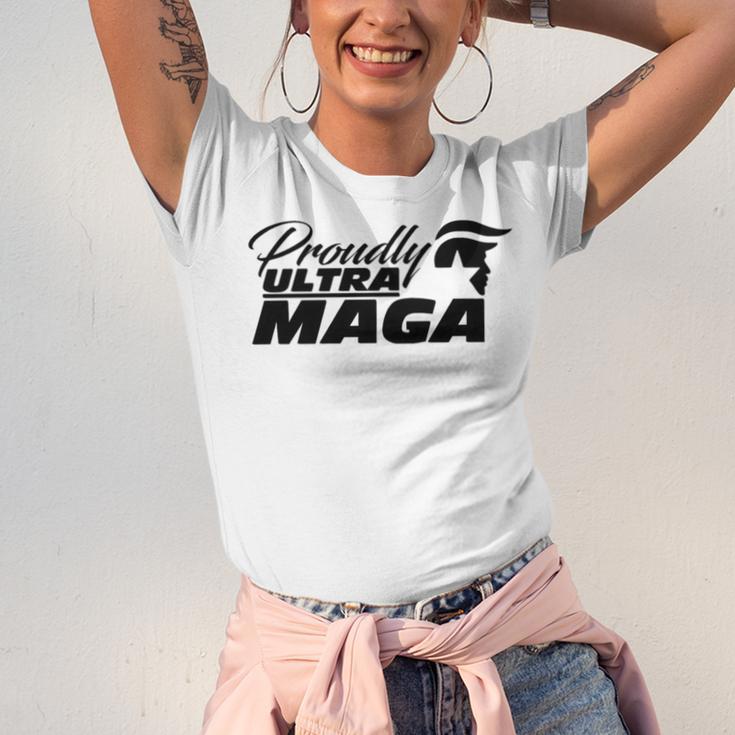 Proudly Ultra Maga Decallets Go Brandontrump Was Rightmandate Freedom Sticker Unisex Jersey Short Sleeve Crewneck Tshirt