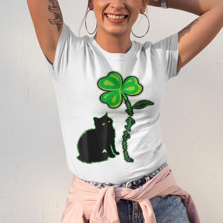 St Patricks Day Black Cat My Lucky Charm Unisex Jersey Short Sleeve Crewneck Tshirt