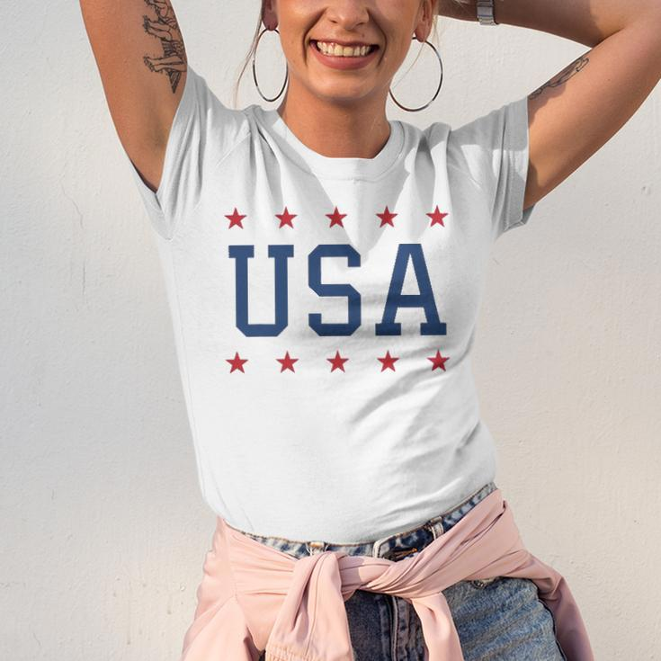 Usa Patriotic American Pride 4Th Of July Jersey T-Shirt