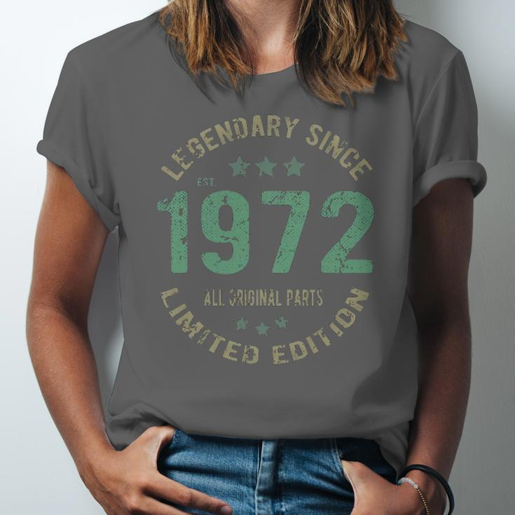 50 Years Old Bday Legend Since 1972 Vintage 50Th Birthday Jersey T-Shirt