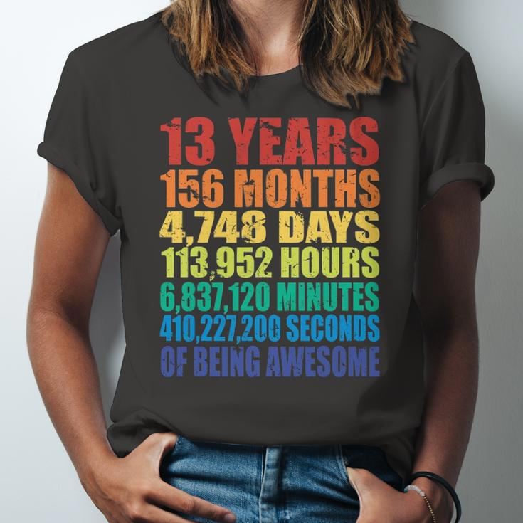 13Th Birthday For Boys & Girls 13 Years Of Being Awesome Jersey T-Shirt