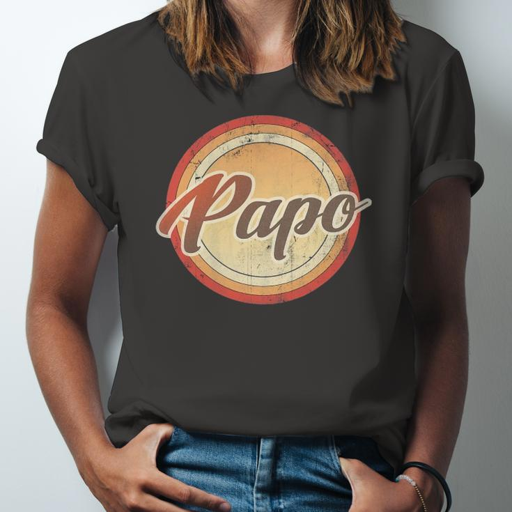 Graphic 365 Papo Vintage Retro Fathers Day Jersey T-Shirt