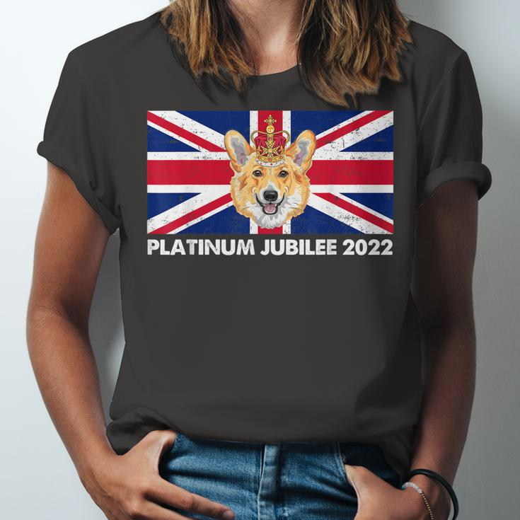 70Th Anniversary Platinum Jubilee Cute Corgi Jersey T-Shirt