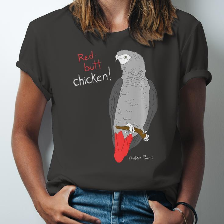 African Grey Parrot Red Butt Chicken Jersey T-Shirt