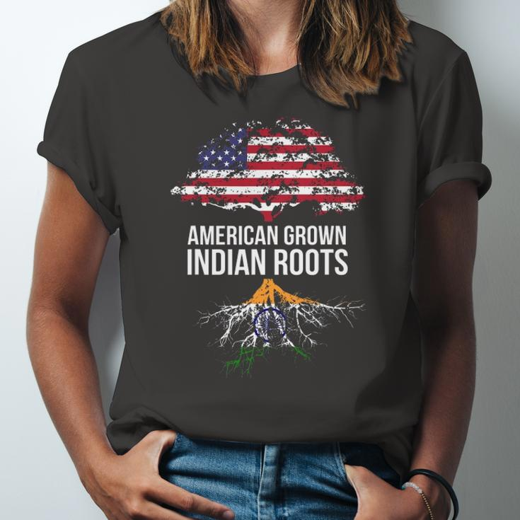 American Grown With Indian Roots India Tee Jersey T-Shirt