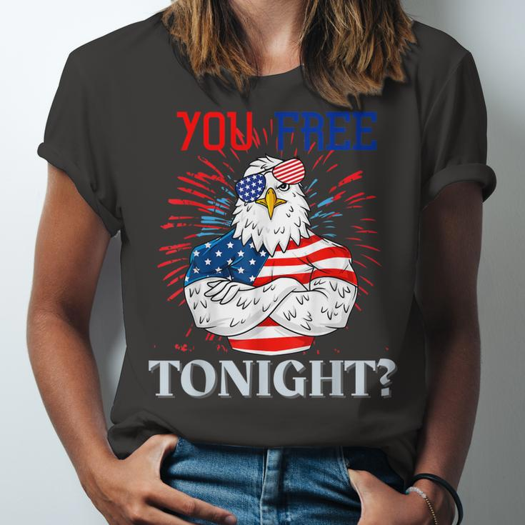 Are You Free Tonight 4Th Of July Independence Day Bald Eagle Unisex Jersey Short Sleeve Crewneck Tshirt