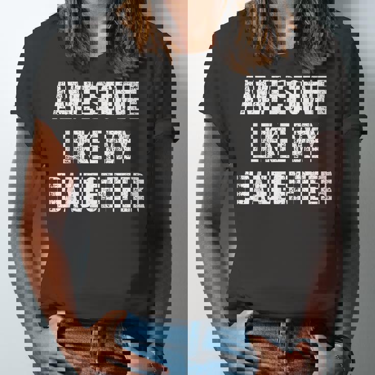 Awesome Like My Daughter For Dad And Fathers Day Jersey T-Shirt