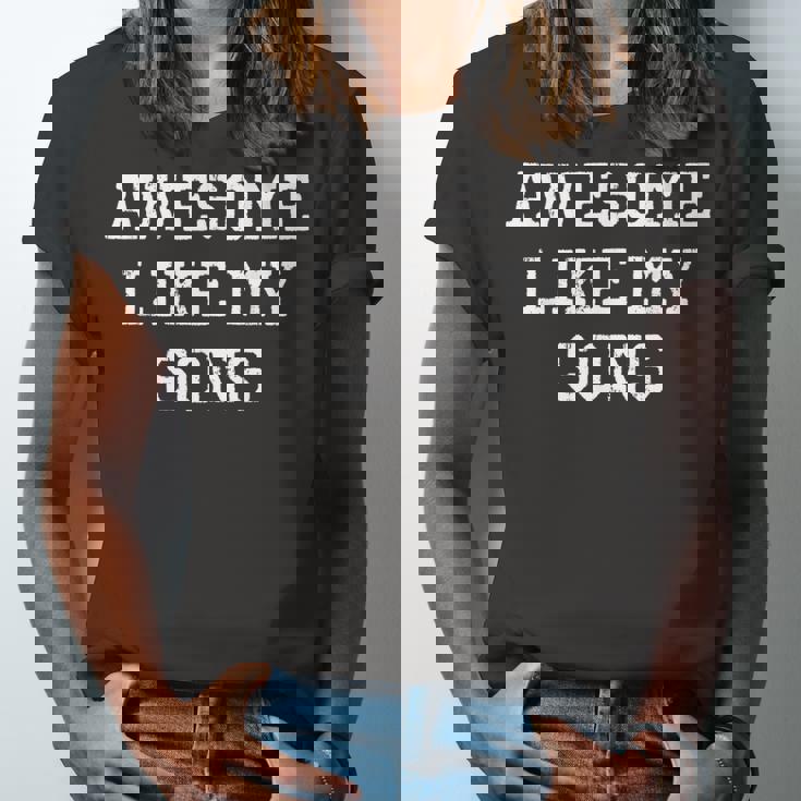 Awesome Like My Sons Mom Dad Cool Jersey T-Shirt