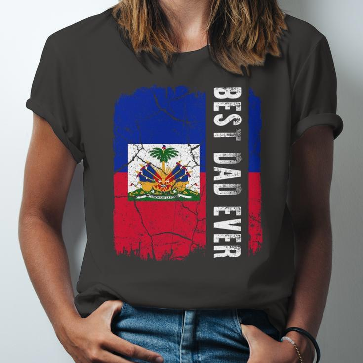 Best Haitian Dad Ever Haiti Daddy Fathers Day Jersey T-Shirt