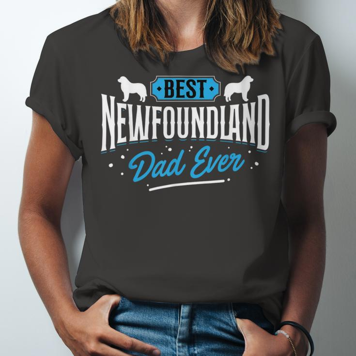 Best Newfoundland Dad Ever - Newfoundland Lover Newfie Owner Unisex Jersey Short Sleeve Crewneck Tshirt
