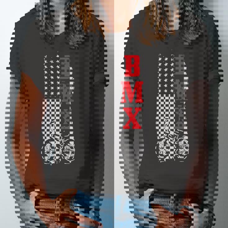 Bmx American Flag Patriotic Bike Boys Kids Jersey T-Shirt Bmx American Flag Patriotic Bike Boys Kids Jersey T-Shirt