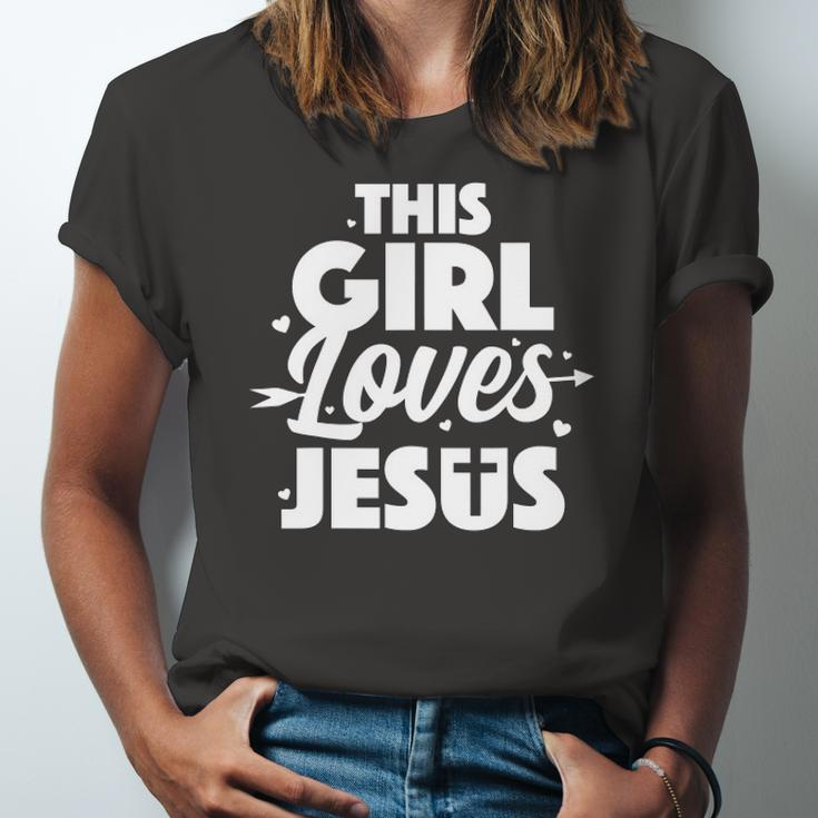 Cool Jesus Art For Girls Kids Jesus Christian Lover Jersey T-Shirt