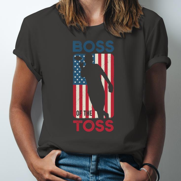 Cornhole S For Boss Of The Toss 4Th Of July Jersey T-Shirt