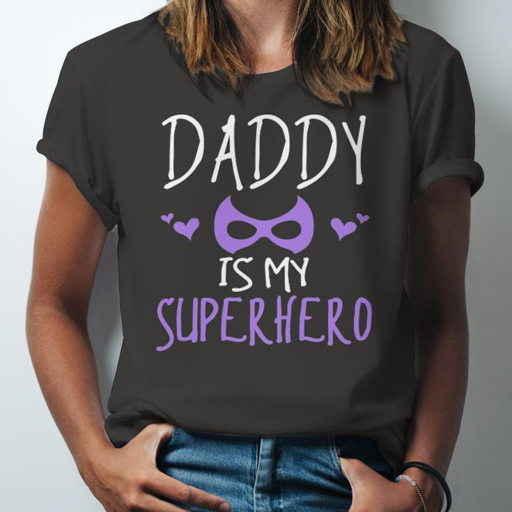 Cute Graphic Daddy Is My Superhero With A Mask Jersey T-Shirt