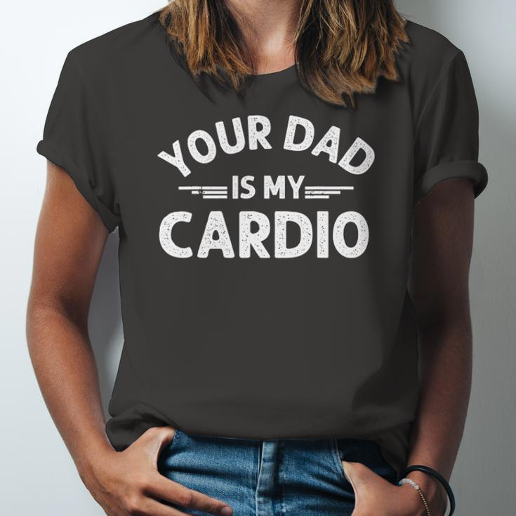 Your Dad Is My Cardio S Fathers Day Kids Jersey T-Shirt