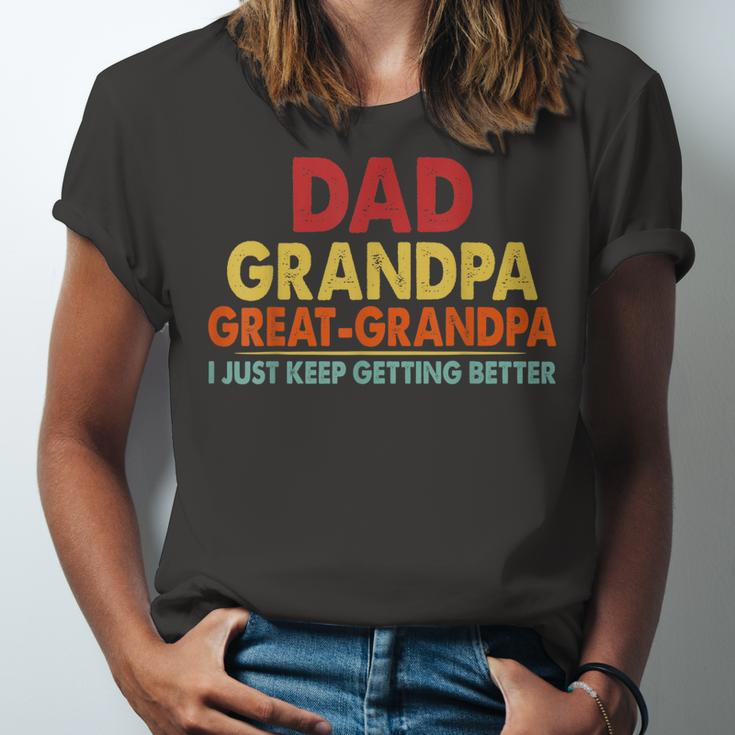 Dad Grandpa Great Grandpa From Grandkids Unisex Jersey Short Sleeve Crewneck Tshirt