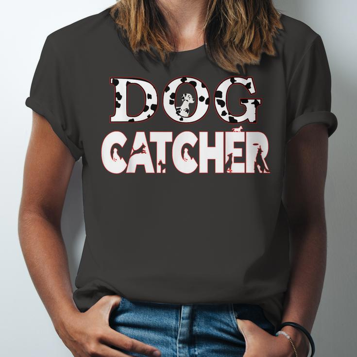 Dalmation Costume Adult Dog Catcher Halloween Costume Unisex Jersey Short Sleeve Crewneck Tshirt