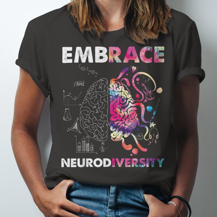 Embrace Neurodiversity Funny V4 Unisex Jersey Short Sleeve Crewneck Tshirt