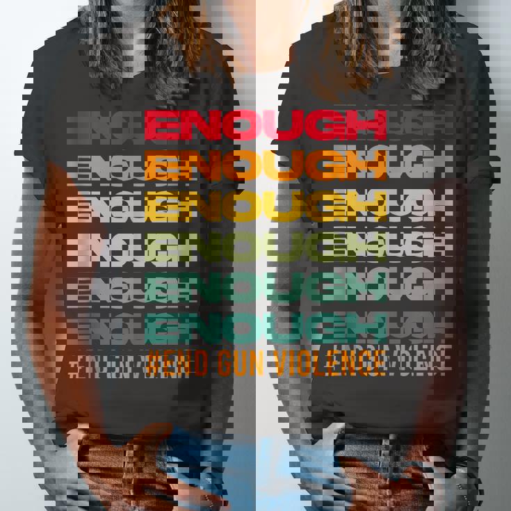 Enough End Gun Violence Awareness Day Wear Orange Jersey T-Shirt