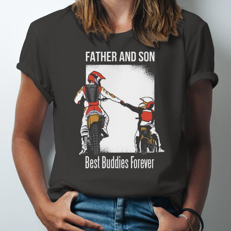 Father And Son Best Buddies Forever Fist Bump Dirt Bike Jersey T-Shirt