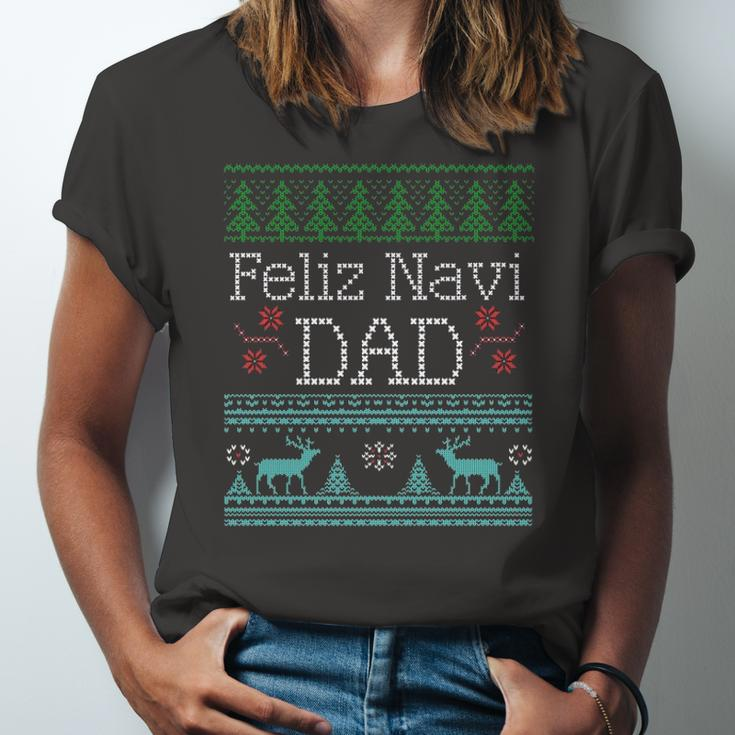 Feliz Navi Dad Ugly Christmas Multic Classic Jersey T-Shirt