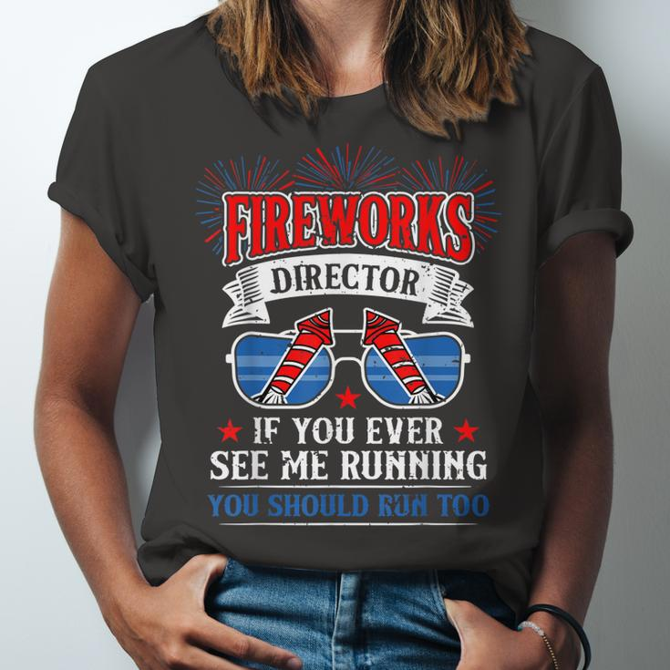 Fireworks Director Funny 4Th Of July Patriotic Unisex Jersey Short Sleeve Crewneck Tshirt
