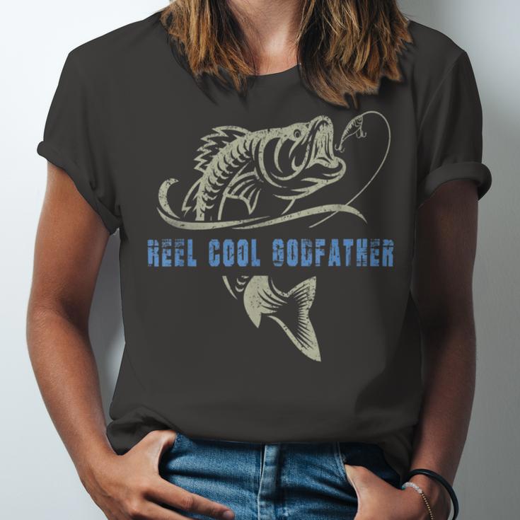 Fishing Reel Cool Godfather V2 Unisex Jersey Short Sleeve Crewneck Tshirt