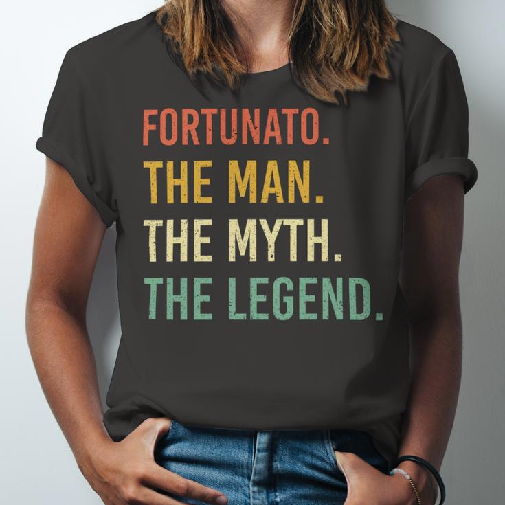 Fortunato Name Shirt Fortunato Family Name V4 Unisex Jersey Short Sleeve Crewneck Tshirt