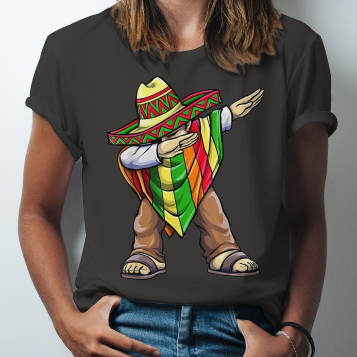 Funny Dabbing Taco Cinco De May Mexican Food V2 Unisex Jersey Short Sleeve Crewneck Tshirt