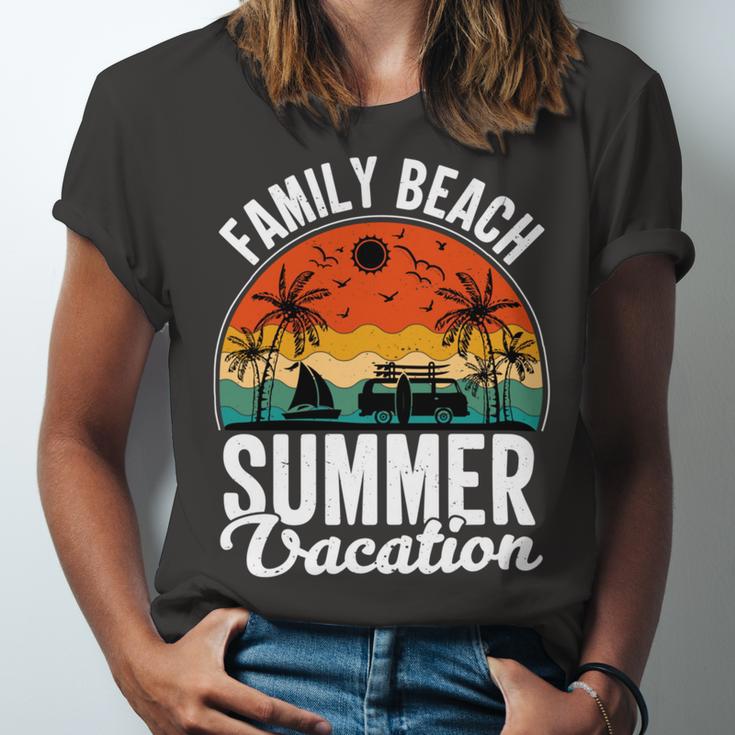 Funny Enjoy The Summer Family Beach Summer Vacation Unisex Jersey Short Sleeve Crewneck Tshirt