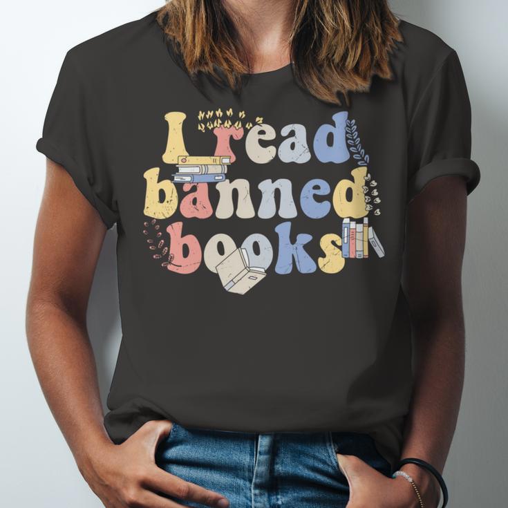 Funny I Read Banned Books Lovers Books Unisex Jersey Short Sleeve Crewneck Tshirt