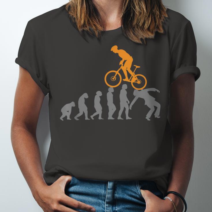 Funny Mountain Bike Evolution Biker Best Unisex Jersey Short Sleeve Crewneck Tshirt