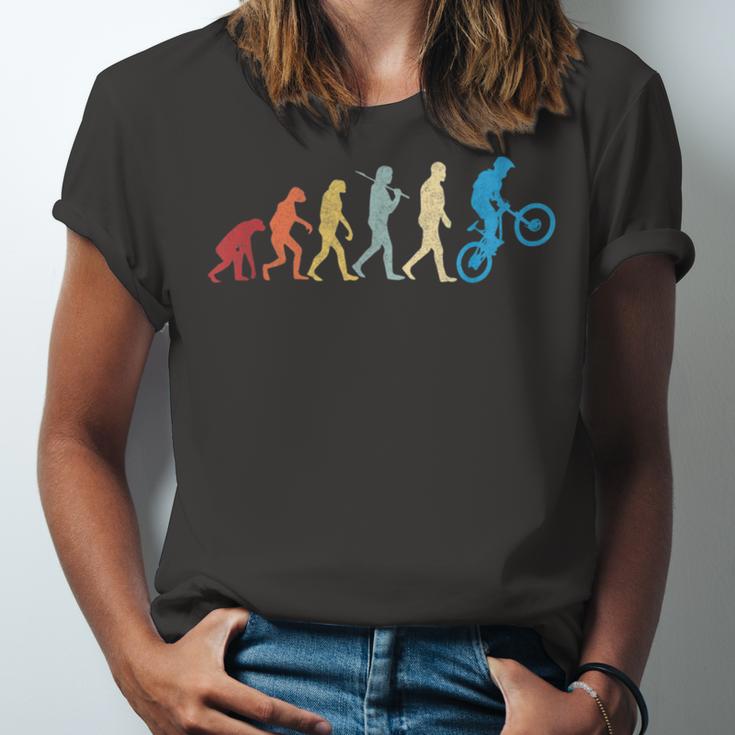 Funny Mountain Bike Evolution Biker Best V2 Unisex Jersey Short Sleeve Crewneck Tshirt