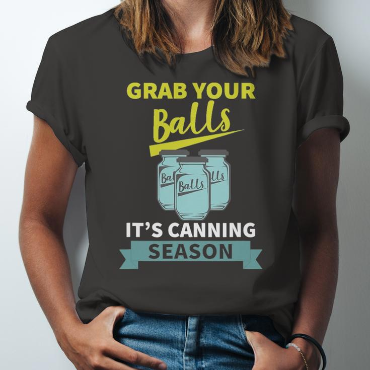 Grab Your Balls Its Canning Season Saying Jersey T-Shirt
