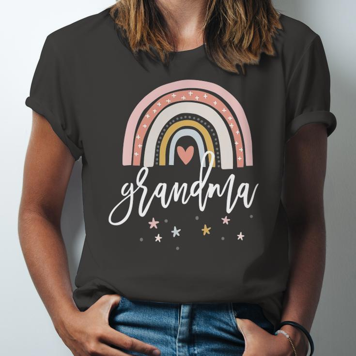 Grandma Boho Rainbow Grandmother Jersey T-Shirt