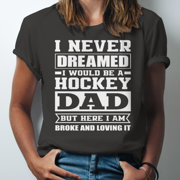 Hockey Dad Dads Ice Hockey Jersey T-Shirt