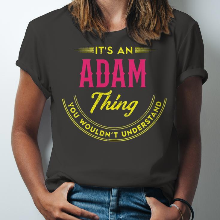 Its A Adam Thing You Wouldnt Understand Shirt Personalized Name GiftsShirt Shirts With Name Printed Adam Unisex Jersey Short Sleeve Crewneck Tshirt