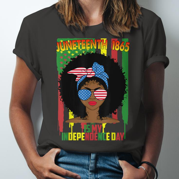 Juneteenth Is My Independence Day Black Women 4Th Of July Unisex Jersey Short Sleeve Crewneck Tshirt