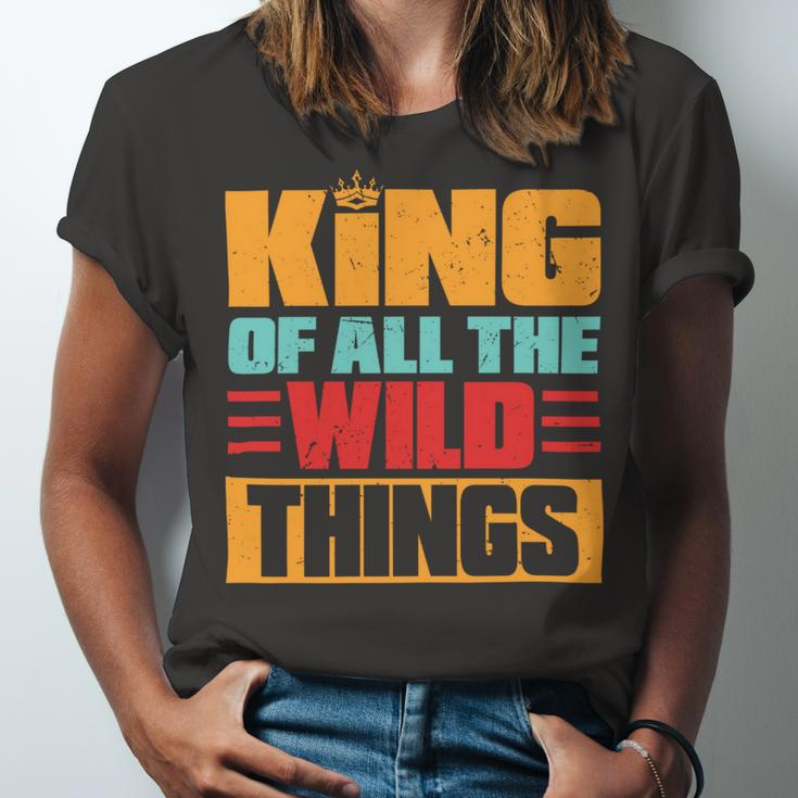 King Of All The Wild Things Father Of Boys & Girls Unisex Jersey Short Sleeve Crewneck Tshirt