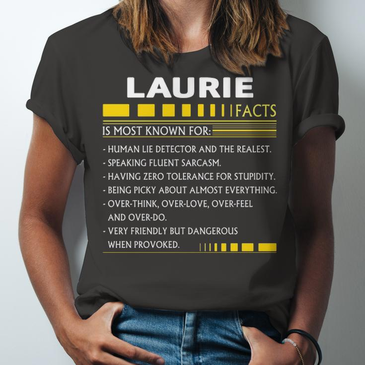Laurie Name Gift Laurie Facts Unisex Jersey Short Sleeve Crewneck Tshirt