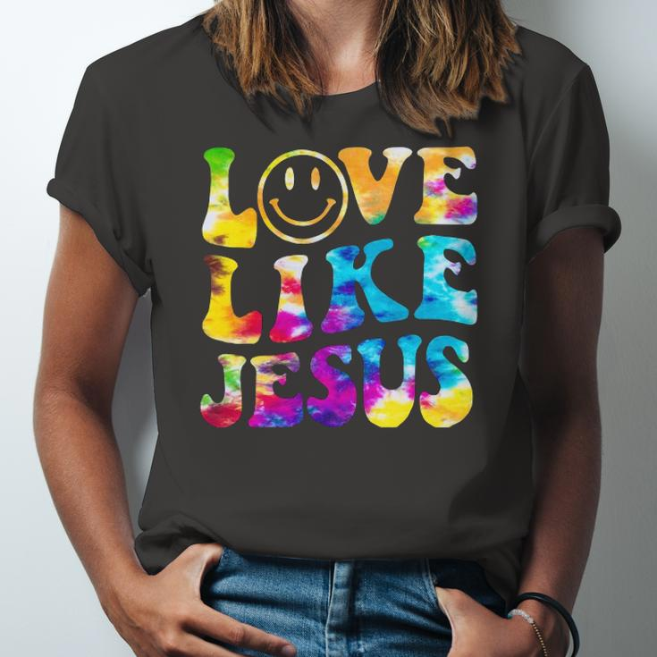 Love Like Jesus Tie Dye Faith Christian Jesus Kid Jersey T-Shirt