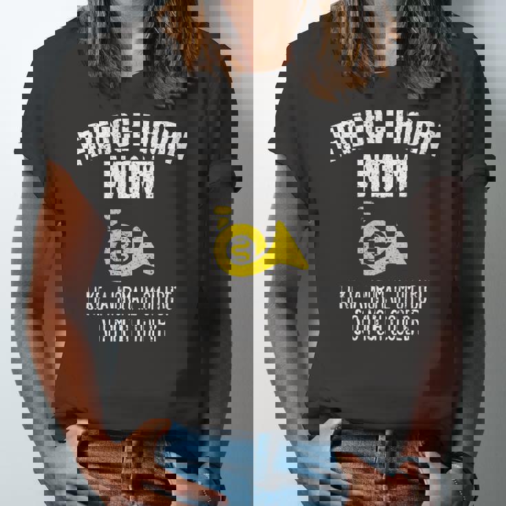 Marching Band French Horn Mom Jersey T-Shirt