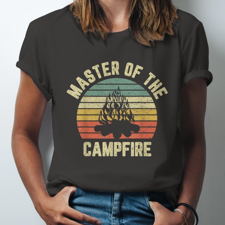 Master Of The Campfire Camping Vintage Camper Unisex Jersey Short Sleeve Crewneck Tshirt