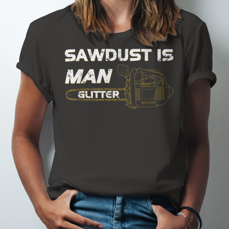 Mens Sawdust Is Man Glitter 353 Trending Shirt Unisex Jersey Short Sleeve Crewneck Tshirt